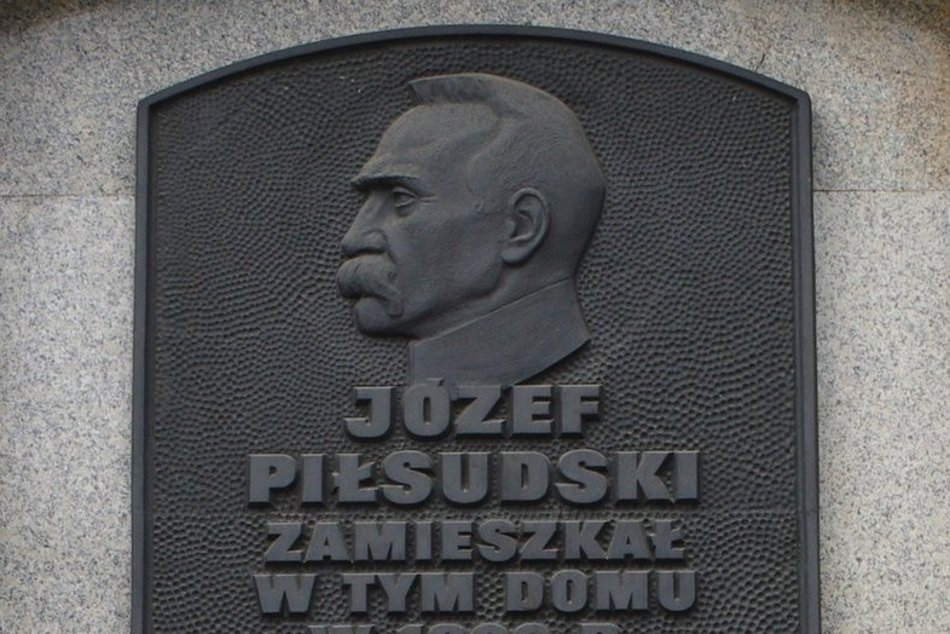 Józef Piłsudski z żoną aresztowani na Wschodniej w Łodzi