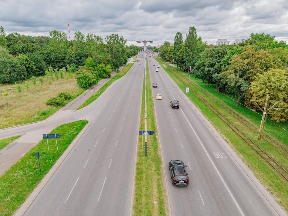 Łódź. Ulica Aleksandrowska w Łodzi przed remontem