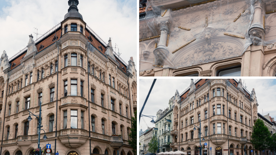 Łódź. Zwierzęta na zabytkach w Łodzi. Gdzie znaleźć lwa, wiewiórkę, orła, nietoperza i inne?