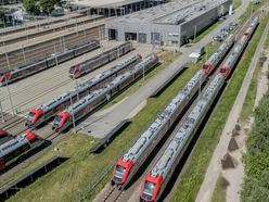 Łódż. Pociągi ŁKA