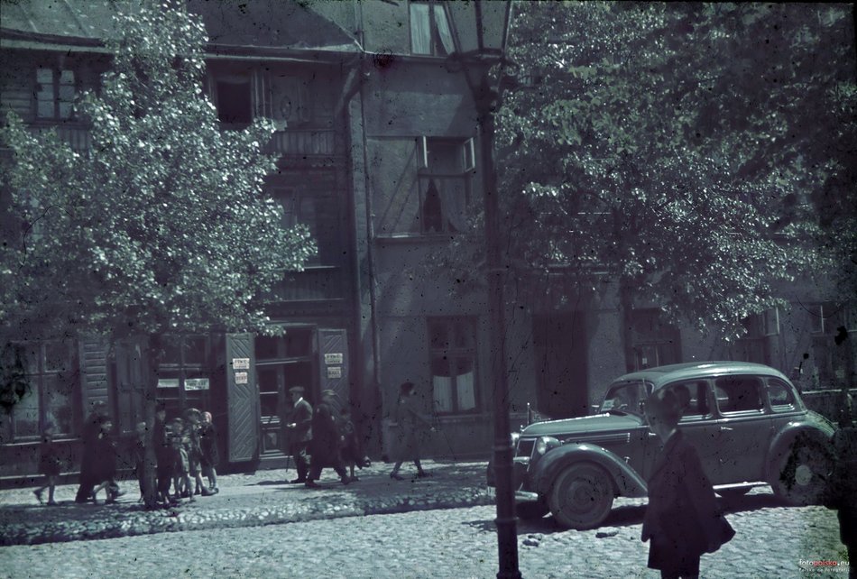 Łódź. Ulica Rybna - 1942 r.