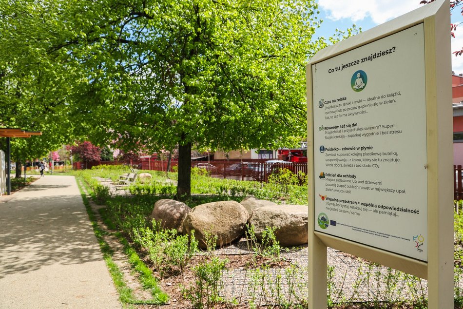 Łódź. Skwer Kunki w Łodzi zachwyca na wiosnę! To nie tylko drewniane pergole, ławki i mnóstwo zieleni