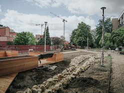 Łódź. Zielony skwer w centrum Łodzi rośnie w oczach! Jeszcze w sierpniu zakończą się prace