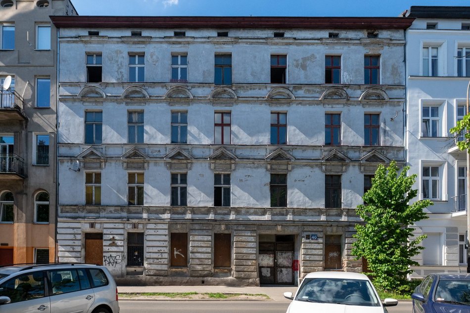 Łódź. Kamienica przy ul. Abramowskiego 40 