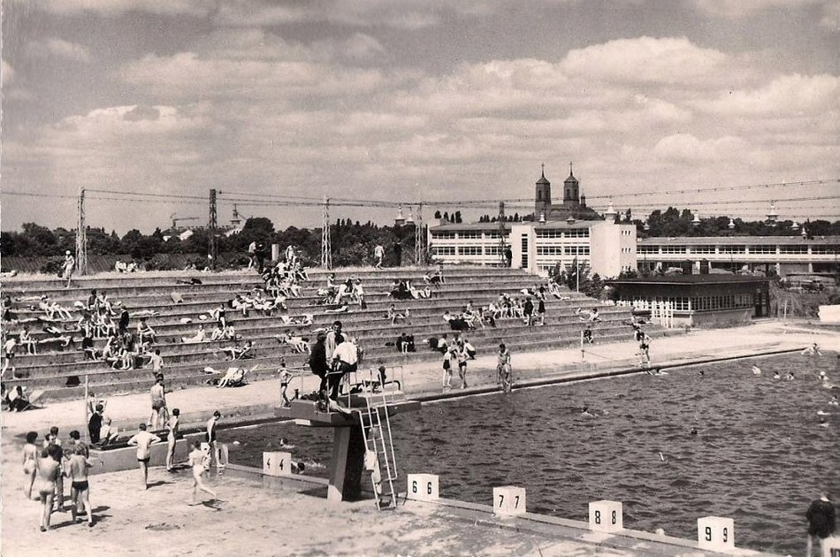 Łódź. Basen Anilana - rok 1962