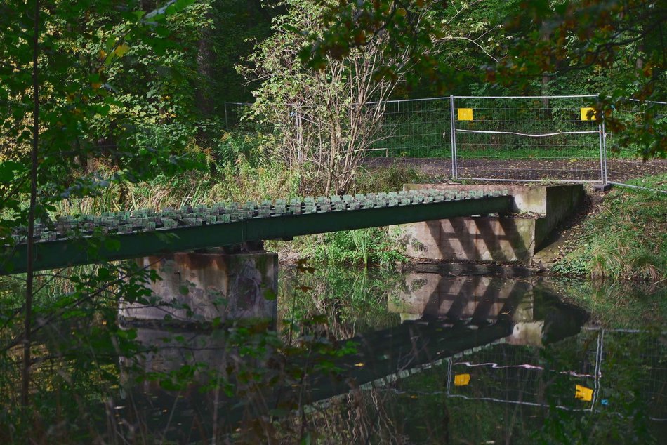 Będzie nowa kładka w parku Julianowskim w Łodzi. Remont już się rozpoczął
