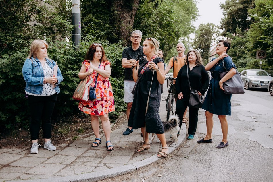 Łódź. Spacer nad rzeką Sokołówką w Łodzi. Dobra frekwencja i rozmowy o inwestycjach