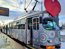 Łódź. Walentynkowy tramwaj MPK Łódź