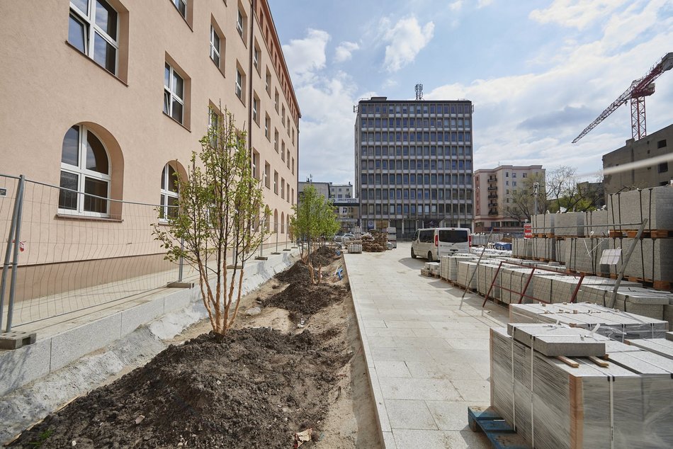 Pasaż Schillera w remoncie. Pierwsze drzewa już zasadzone! [ZDJĘCIA]