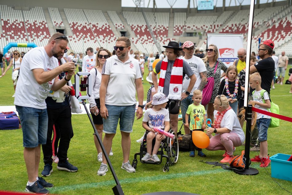 Piknik sportowy na stadionie ŁKS