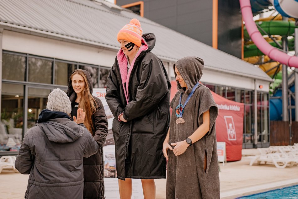 Zimne pływanie w Aquaparku Fala