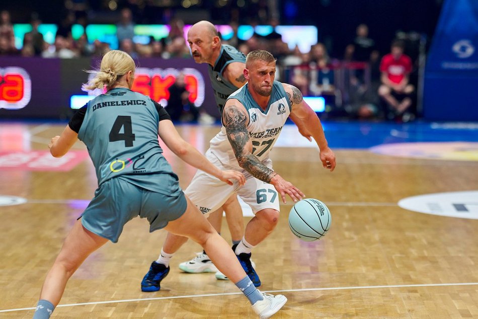 Łódź. Mecz Gortat Team vs NATO Team