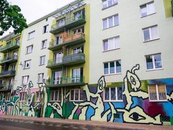 Łódź. Nowy mural w centrum Łodzi! Tak kolorowo tam jeszcze nie było