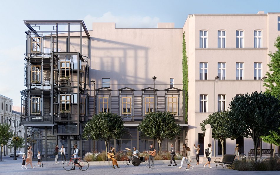 Ażurowa kamienica przy Piotrkowskiej