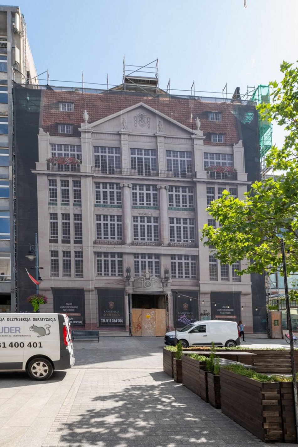 Łódź. Remont Kamienicy Siemensa w Łodzi postępuje. Niebawem znikną rusztowania!