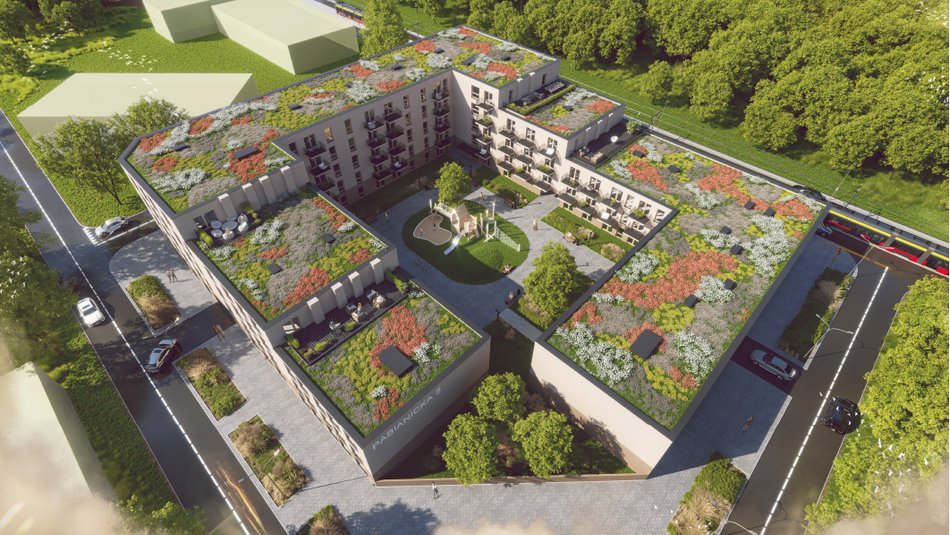 Łódź. Nowe mieszkania przy ul. Pabianickiej 5/13 w Łodzi - wizualizacja