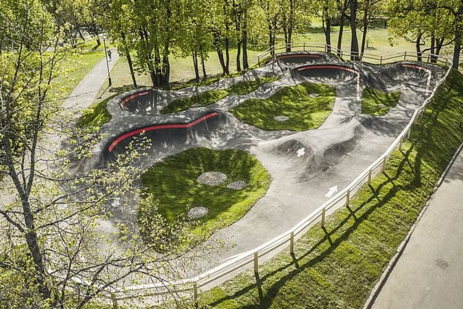 Łódź. Pumptrack na Radogoszczu