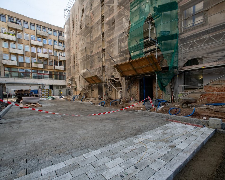 Kamienica przy Piotrkowskiej 115 w remoncie