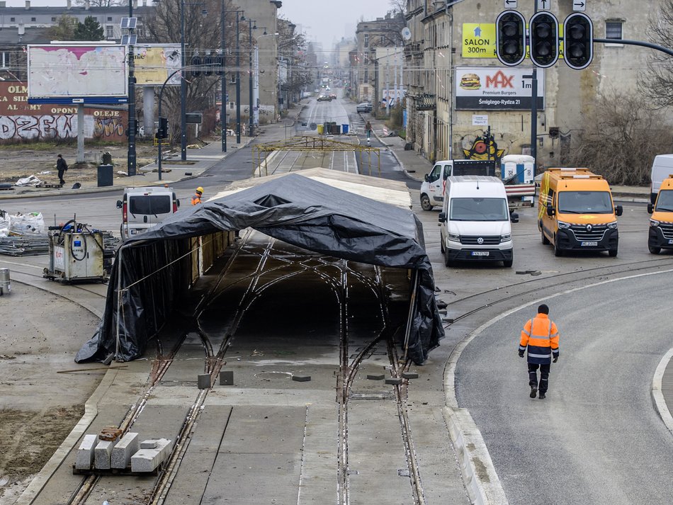 Duży postęp prac na Przybyszewskiego w Łodzi