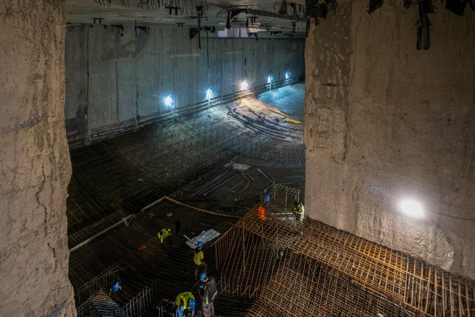 Tunel średnicowy pod Łodzią. Budowa stacji Łódź Polesie