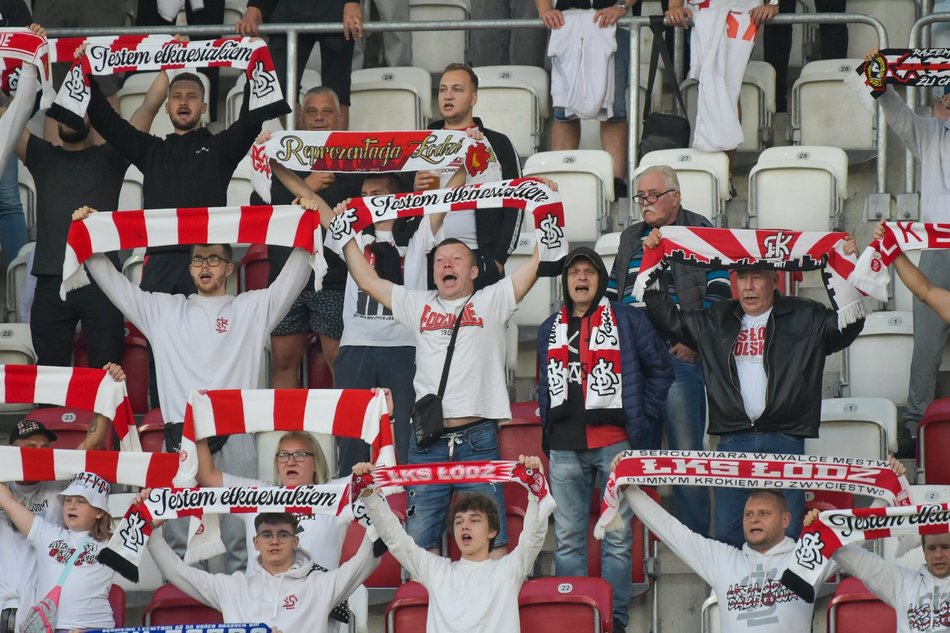 Kibice na meczu ŁKS Łódź z Polonią Bytom. Byłeś/aś tam? Odszukaj się w galerii!