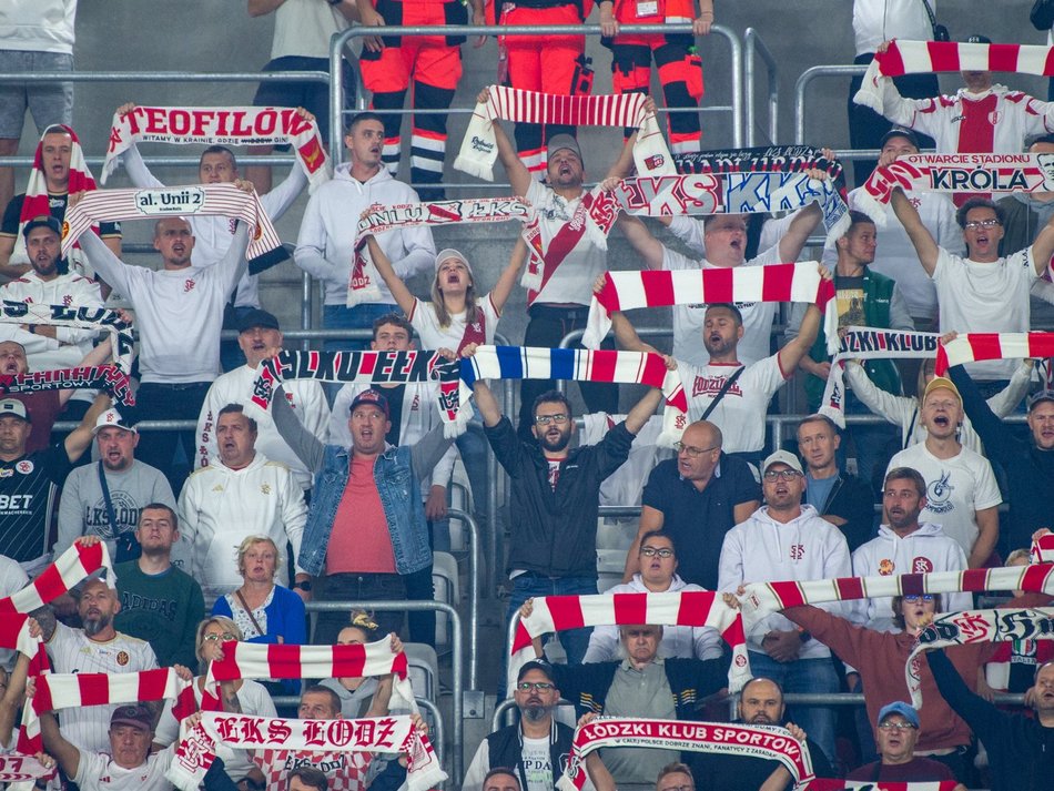 Kibice na meczu ŁKS Łódź z Wisłą Kraków!