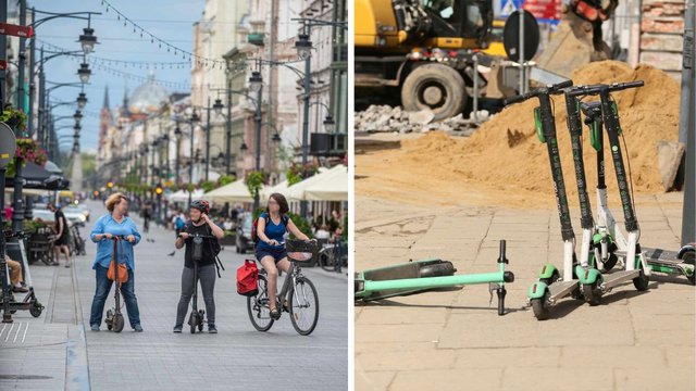 Hulajnogi elektryczne w Łodzi. Najbardziej irytujące zachowania. Jak je naprawić? [ZASADY]