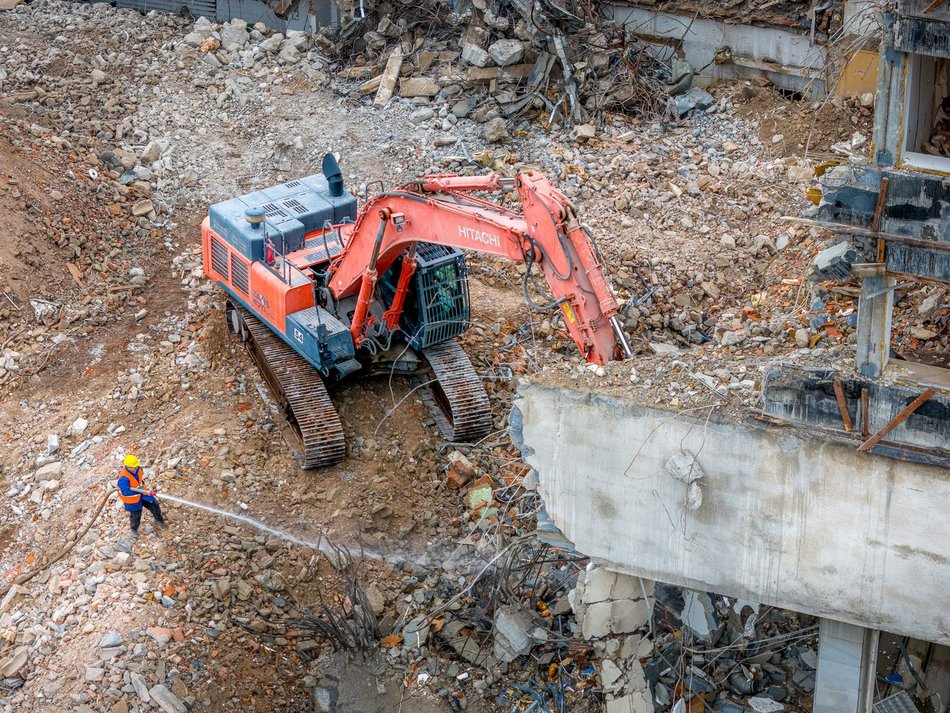 Rozbiórka hotelu Światowit