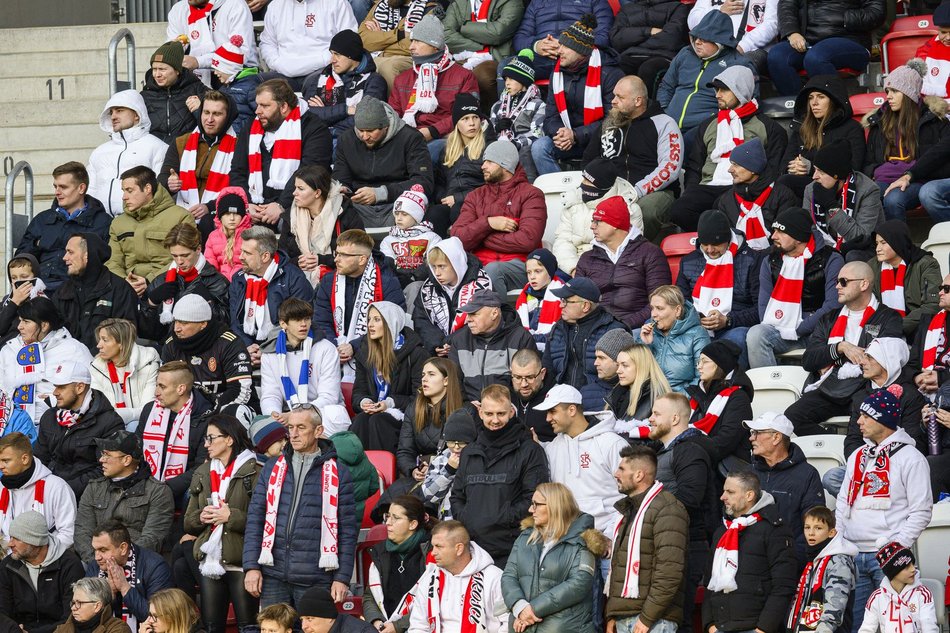 Kibice na meczu ŁKS Łódź - Ruch Chorzów