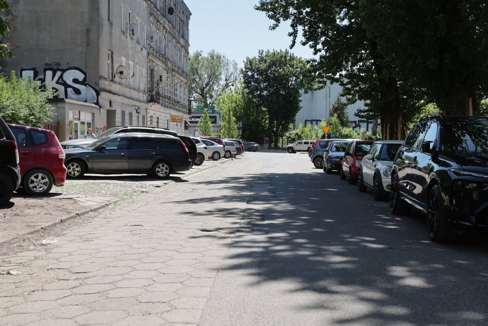 Łódź. Ulice Rybna i Bazarowa