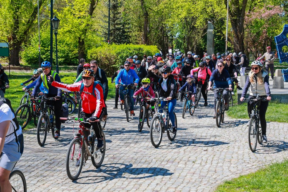 Łódź. Rowerzyści