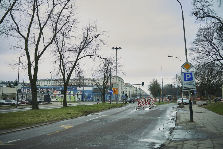 Budowa ronda Pomorska Edwarda Krokusowa