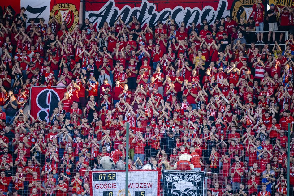 Kibice na meczu Widzew Łódź z Piastem Gliwice!