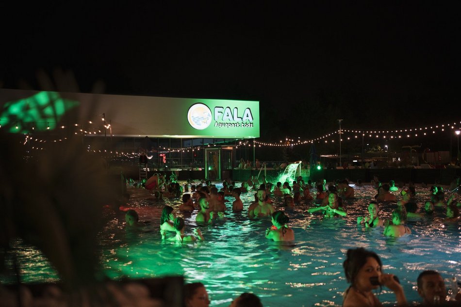 After party Łódź Summer Festival 2025. Impreza przeniosła się do Aquaparku Fala