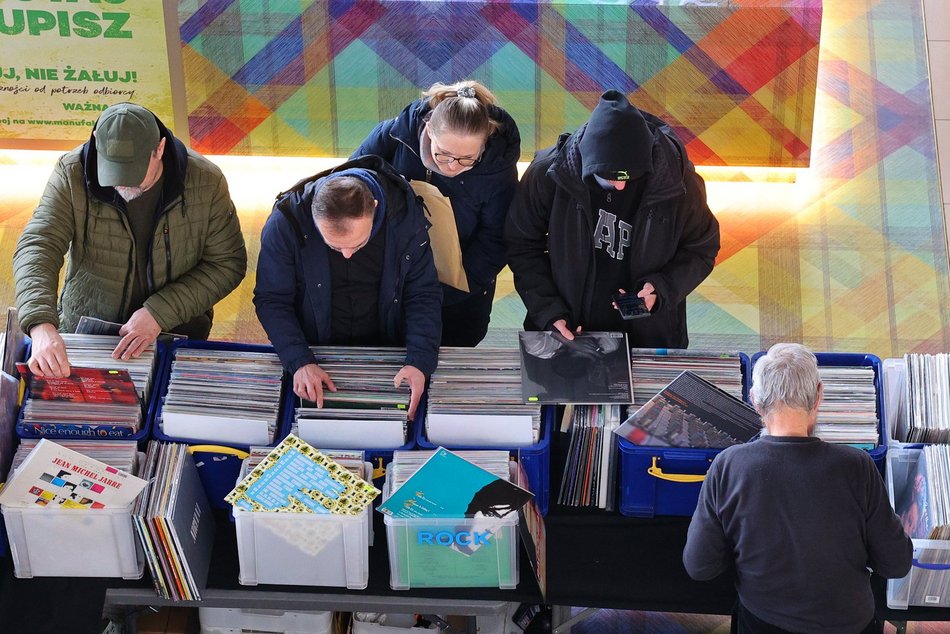 Giełda płyt winylowych w Manufakturze