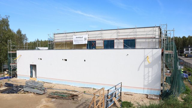 Nowe przedszkole na Janowie w Łodzi. Brzozowy Zakątek rośnie w oczach [ZDJĘCIA]