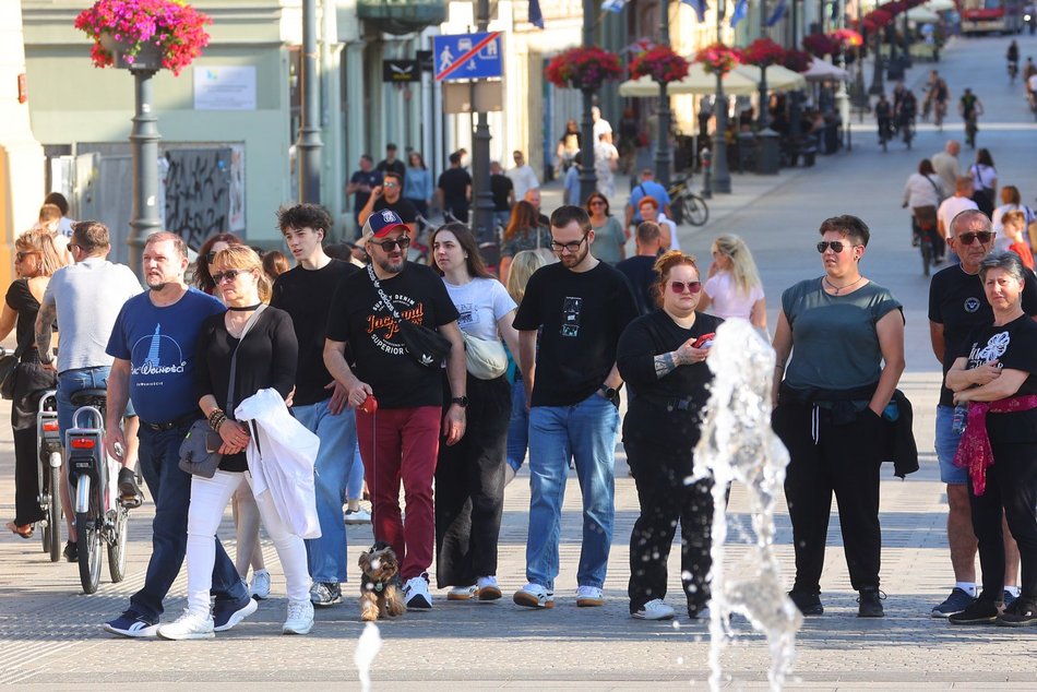 Lato zawitało na Piotrkowską i plac Wolności. To gorący weekend w Łodzi