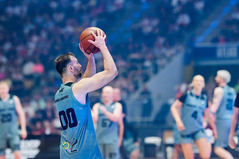 Łódź. Mecz Gortat Team vs NATO Team