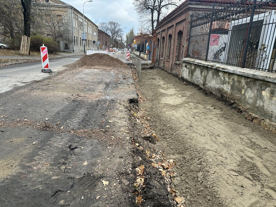 Remont Sienkiewicza i Tymienieckiego w Łodzi. Sprawdź, jak przebiegają prace