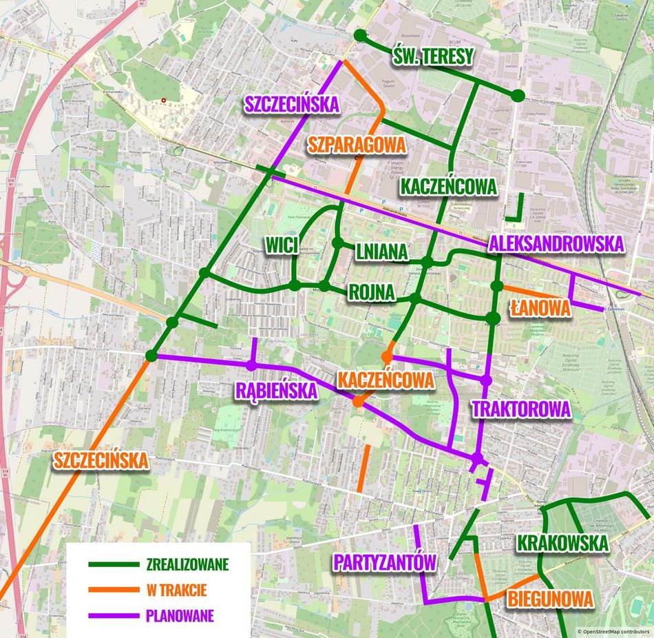 Remonty dróg na Teofilowie i Złotnie w Łodzi