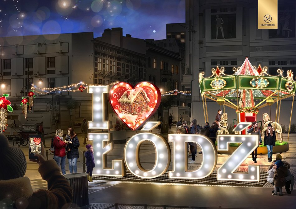 Łódź. Nowa iluminacja na Piotrkowskiej