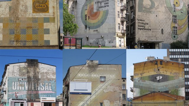 Murale w Łodzi. Wielkoformatowe reklamy z czasów PRL na ścianach kamienic [ZDJĘCIA]