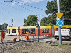 Najnowszy raport z remontu torowiska na rondzie Lotników Lwowskich