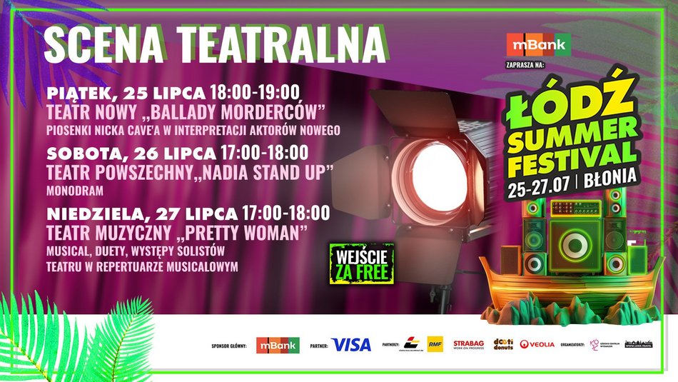 Teatry zagrają na Łódź Summer Festival 2025