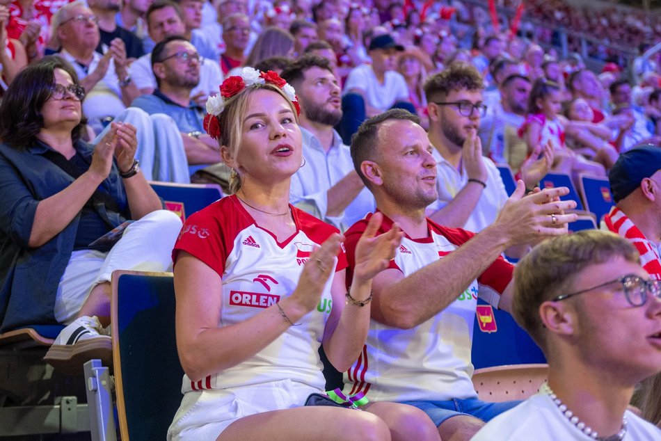 Łódź. Liga Narodów w Atlas Arenie w Łodzi. Byłeś/aś pierwszego dnia? Znajdź się w galerii!