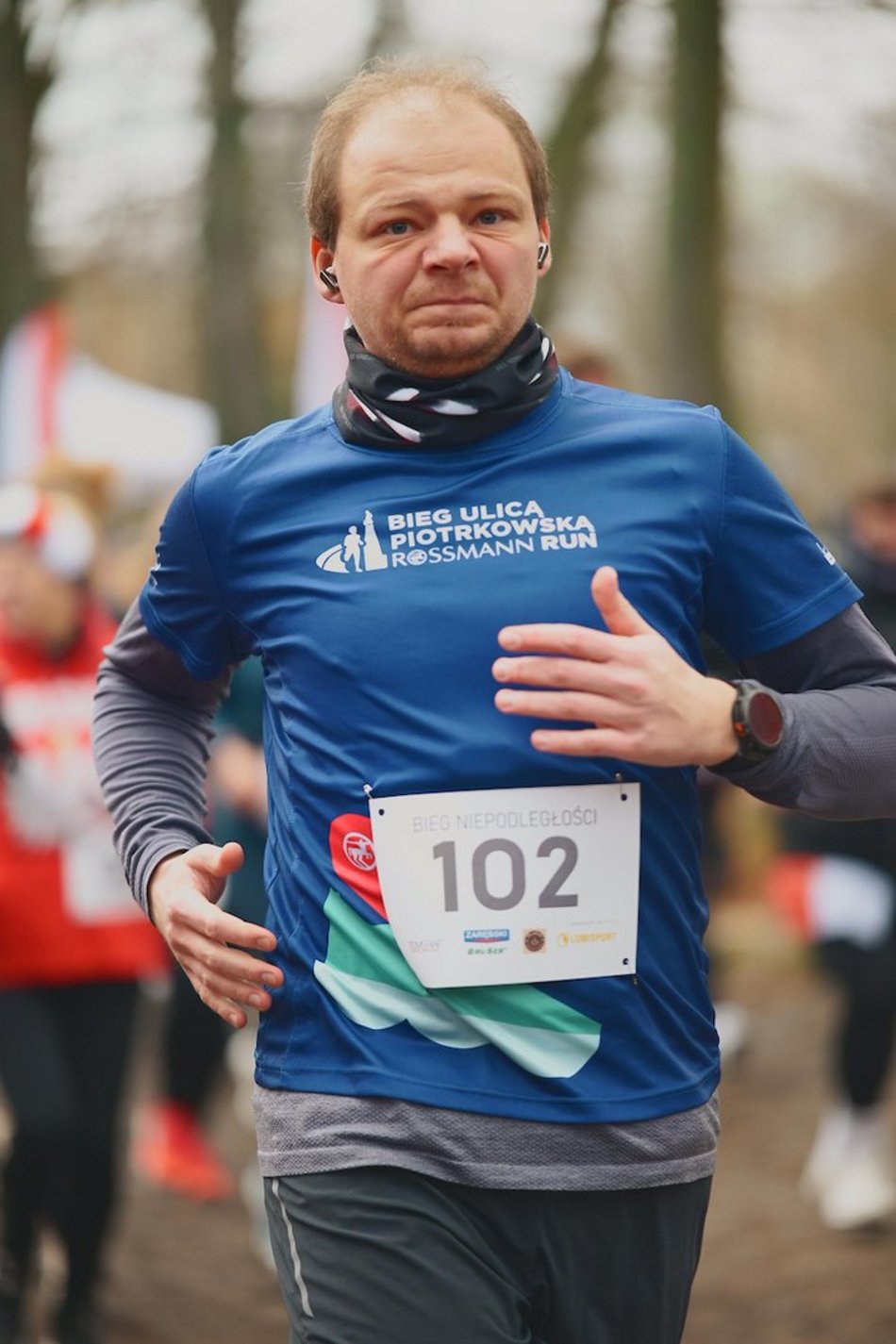 Łódź. Bieg Niepodległości w parku Julianowskim