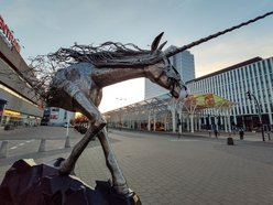 pomnik jednorożca w Łodzi