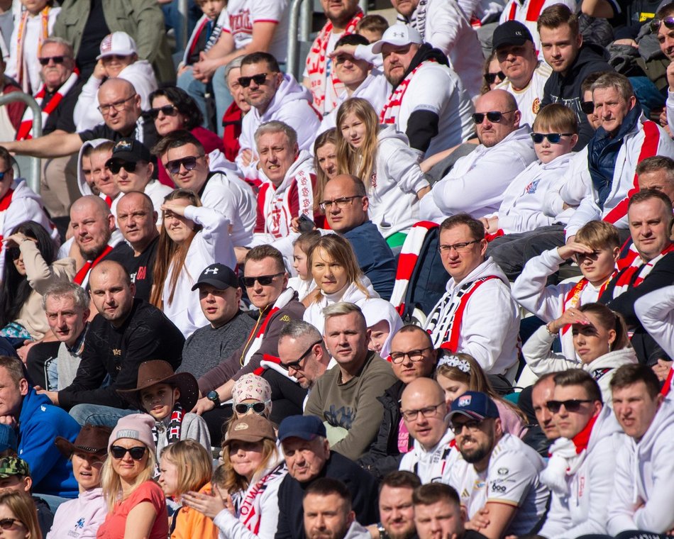 Kibice podczas meczu ŁKS Łódź - Puszcza Niepołomice