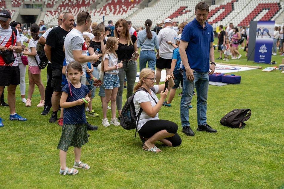 Piknik sportowy na stadionie ŁKS
