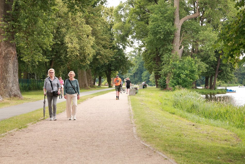 Łódź. Cisza i spokój na Stawach Stefańskiego w Łodzi. Idealne miejsce na niedzielne popołudnie